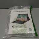 Senyoson Keyboard Case for iPad 7th/8th/9th Generation 10.2'' 2019/2020/2021, 360 Rotatable Magnetic Keyboard Case with Pencil Holder Groove, 7 Color Backlit Wireless Detachable Keyboard (Green)