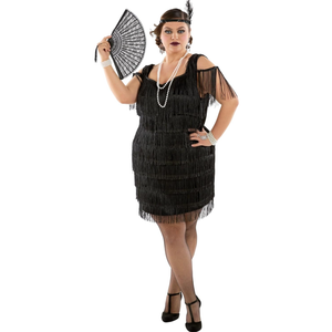 Morph Plus Size Flapper Dresses 1920s Great Gatsby Costumes For Women - Vintage Style Party Dresses, XXL
