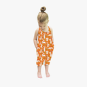 Darkyazi Baby Cute Summer Jumpsuits for Girls Kids Backless Harem Strap Romper Jumpsuit Toddler Pants Size 7T