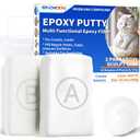 Epoxy Putty, Endhokn 10.5oz White Putty Stick Fix Leaks, Cracks and Fill Holes, Sculpting, Modeling, Epoxy Sculpt Clay for Metal, Ceramics, Plastic, Wood, Tile, Concrete 300g