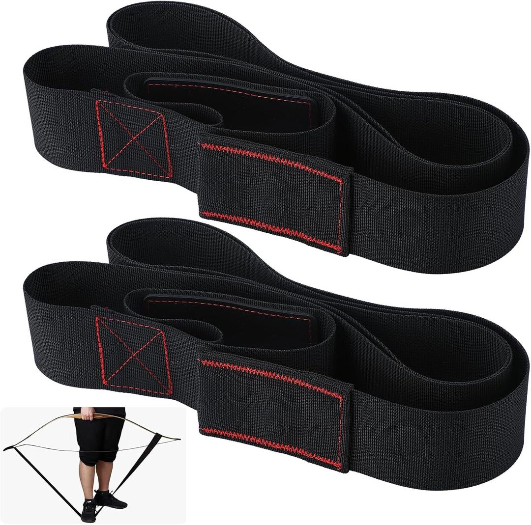 2 Pcs Archery Recurve Bow Stringer Tool Longbow Stringer Ideal for Archery Target Practice Hunting Recurve Bow Accessories