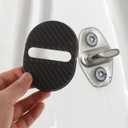 Cabilock Universal Car Door Lock Protective Cover Sleeve 4Pcs Shock Absorber Gaskets for Vehicle Door Lock Latch Guards