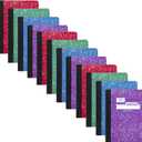 Mead Composition Notebook, 12 Pack, Wide Ruled Paper, 7-1/2" x 9-3/4", 100 Sheets per Comp Book,  (963759)