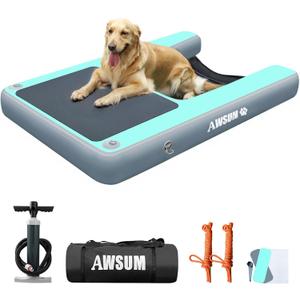 AWSUM Inflatable Dog Water Boat Ramp Floating Ladder for Up to 300 lbs