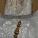 Mifoci 8 Pcs 6 Inch Mercury Glass Finial Christmas Ornaments Hanging Christmas Finials Glass Ornaments Assorted Mercury Decor for Vintage Holiday Xmas Tree Decoration(Champagne)