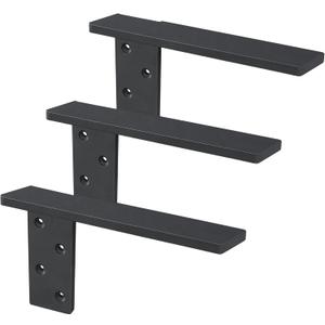 Free Hanging Side Wall Floating Shelf Bracket 3 Pack 18 Inch Heavy Duty Countertop Support Bracket for Breakfast Bars Cabinet Granite Countertops with No Knee Wall or Pony Wall