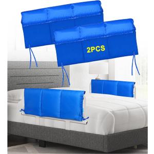 Bed Rail Covers for Hospital Bed Elderly Adults Bumper Seniors Guard Rail Bumpers Pads Bed Protector Side Padded Cover Bed Rail Padding Rails Not Included, Padded Cover Only (32x12inch, 2 PCS)