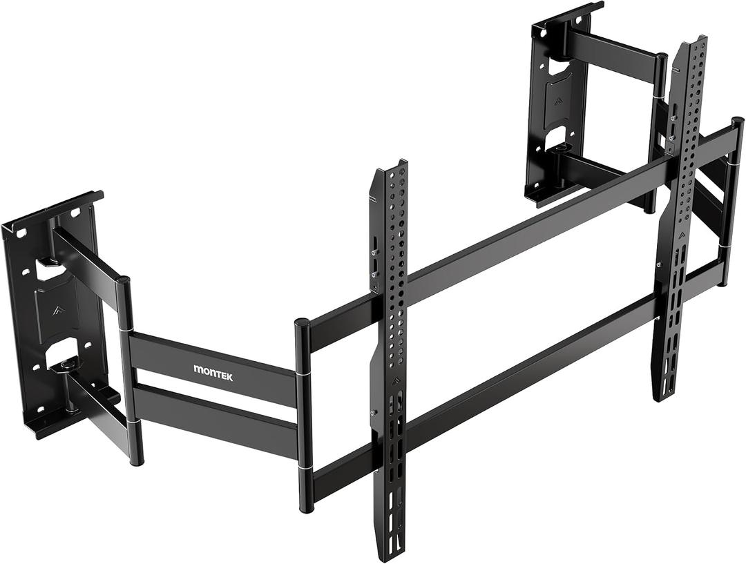 monTEK Full Motion Corner TV Wall Mount for 65-100 inch TVs up to 275lbs