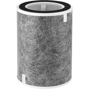 HP202 HP201 Replacement Filter for Shark HP200 Series Air Purifier HP201 HP232 HP302 HC502,3-in-1 True HEPA High-Efficiency Activated Carbon Filter,Part #HE2FKBAS,HE2FKBASMB (2 Pack)