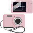 Case for KODAK PIXPRO FZ55 Case, Soft Silicone for KODAK PIXPRO FZ55 - Anti-Scratch Slim Fit Lightweight Protective - pink