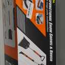 42'' Ice Scraper and Extendable Snow Brush Emergency Snow Shovel Snow Broom with Foam Grip 180 Pivoting Brush Head Snow Scraper for Cars, Trucks, SUVs, Vehicle