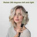 Curling Iron - Professional Manual Salon Rotating 1.75 Inch Hair Curler, Multi-Level Temperature Adjustment Crimper Hair Tool,Styling Tool for Long & Short Hair (Black, 1 3/4 inch)