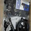BlessReach Steerable Knee Scooter Deluxe Medical Scooter for Foot Injuries Compact Crutches, with Dual Rear on-Wheel Brake and Shock Absorption Under The Knee pad Blue