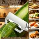 2 Pack Multi Functional Vegetable Peeler, Ultra-Sharp Stainless Steel Peelers with Wooden Handled, 2026 New kitchen peeler, for Fruit apples, Potato, Pineapple, Pumpkin, Carrot, Veggie Peeler