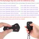 Key Fob Cover fit for GMC Sierra for Chevy Silverado 1500 2500 2500HD 3500 3500HD 2019 2020 2021 2022-2024, Soft Silicone Key Case with Keychain(Pink Button & Red Button)