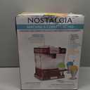 Nostalgia Snow Cone Shaved Ice Machine - Retro Table-Top Slushie Machine Makes 20 Icy Treats - Includes 2 Reusable Plastic Cups & Ice Scoop - Retro Red