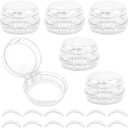 6pcs Stove Knob Safety Covers, with Double-Sided Tapes Universal Gas Oven Stove Knob Locks Covers for Child Baby Safety Proof Heat Resistant Kitchen Safety Accessories (Transparent)