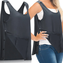 Jiuguva Mastectomy Recovery Tank Top with Drain Pocket Adjustable Hold Drainage Tube Surgical Recovery Tank Top with Pocket L