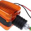 ZTUOAUM Winker Lamp Turn Signal Light Assembly K2561-62630 Compatible with Kubota BX1500 BX1800 BX22 BX2200 BX2300 BX23D Compact Tractors RTVX1100 RTVX1120 RTVX900 RTVXG850 RTV900 UTV, Color Red, Color Lens Amber 