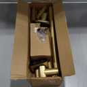 Gold Curved Shower Curtain Rod,35-76 Inches Adjustable Length Curved Shower Rods Round Shower Curtain Rod Rust Proof Stainless Steel Curved Shower Rods For Bathroom