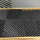 Jocoevol 60-Pcs Interlocking Tile, 12" x 12" Indoor/Outdoor Self-Drainage Interlocking Floor Tiles, Non-Slip Heavy-Duty Polypropylene Splicing Flooring Tile for Garage Patio Pool Bathroom, Black