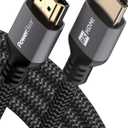 PowerBear 8K HDMI 2.1 Cable 10 ft | 48Gbps High Speed 4K@120Hz Braided Cord 144Hz 8K@60Hz, eARC, Dynamic HDR 10,for Laptop, Monitor, PS5, PS4, Xbox One, Fire TV, Apple TV & More