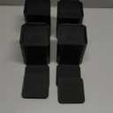 Bed Risers Furniture Risers Heavy-Duty Rectangular Adjustable Block Lift to 3 inches and 4.3 inches Desk, Sofa, Chair Legs, Refrigerator, Washing Machine Support up to 4000 pounds (Black-square)