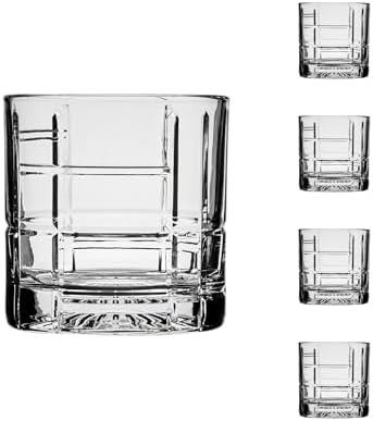 Ocean by Anchor Hocking Traze Future Rocks Glasses (4-Pieces), 12-ounce, Dishwasher Safe