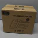 M MCIRCO 6-Piece Glass Loaf Pan with Lids Set, Meatloaf Pan With Airtight Lids, Loaf Pan For Bread, Cake, Pastries, Easy Grip, Fridge-to-Oven (1800ML/1.9Qt/ 7.2 Cups)