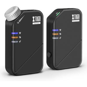 XTUGA Wireless in Ear Monitor System, 2.4G Stereo Wireless IEM System with Low Latency, One Transmitter to More Receiver, Stage Monitoring for Band,Church,Musicians,Live Studio(J02S)