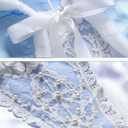 MYZLS Cinderella Princess Dress Girls Fancy Party Costume Christmas Cosplay Dress Up Outfit for 3-8 Years (Blue)
