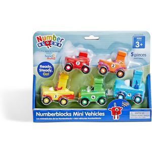 hand2mind Numberblocks Mini Vehicles, Race Car Toys, Toy Vehicle Playsets, Play Figure Playsets, Small Figurines for Kids, Number Toys, Counting Toys, Math Toys for Kids 3-5, Birthday Gifts for Kids