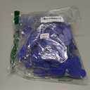 100PCS Plastic Padlock Security Seals Metal Wire Padlocks Electric Meter Lockout Tags Disposable Anti-Tamper Lock Numbered Anti Tamper Tags Blue