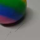Giant 4-Inch Rainbow Stress Ball -Jumbo Big Squeeze Relief! Fills Your Entire Palm, 2X Larger Than Standard, Ultra-Soft Ball for Deep Stress Relief
