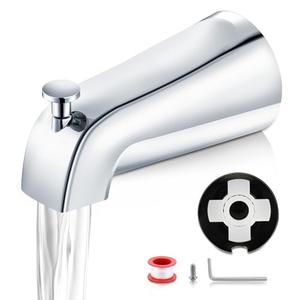 Bathtub Faucet Replacement with Diverter,Easy to Install American Standard Tub Spout for 1/2" Copper Water Tube with Install Tool (Chrome)