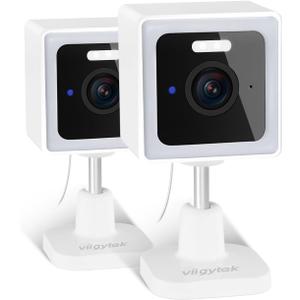 WiFi Home Security Camera, 2K Wired Outdoor/Indoor, Pet/Dog/Cat/Baby/Nanny Monitor, Color Night Vision, 2-Way Audio, IP65 Waterproof, SD/Cloud Storage, Motion Detection (1 pc)