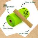 Ley's Compostable Dog Poop Bags, Plant-Based Biodegradable Doggie Waste Bags with Easy Tie Handles, Unscented, Vegetable-Based, Dog Bags Refill Rolls