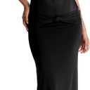 Womens Maxi Dress Removable Spaghetti Straps Knotted Twist Sweetheart See Through Night Club Party Cocktail Bodycon Dress (X-Small Tall, Black)