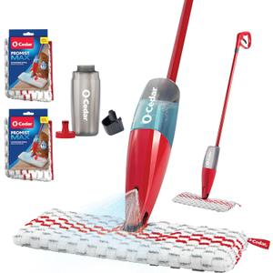 O-Cedar ProMist MAX Spray Mop, PMM with 2 Extra Refills, Red