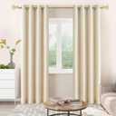 TONIAL 2 Pack Curtain Rods 32 to 58 Inch, Telescoping Splicing 3/4 Single Rods for Windows 20 to 53 Inch, Decorative Drapery Rod with Translucent Diamond Finial, Luxury Gold