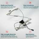 FINDAUTO 741-385 Power Window Regulator for 2005-2010 for Chevrolet Cobalt | For 2006 for Pontiac G4 | Front Right Power Window Regulator With 2 Pins Motor Assembly | 741-385