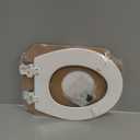 BEMIS 500EC 390 Toilet Seat with Easy Clean & Change Hinges, 1 Pack Round, Cotton White