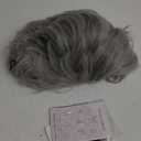 Men Wigs Short Grey Grandpa Old Man Wig TV Show Host Wig Halloween Costume Wigs Gray