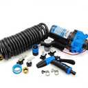 7.5GPM 80PSI Water Pump, 12V RV DC Fresh Washdown Pump Kit with Pressure Switch, Self-Priming Diaphragm Water Pump for Boats, Marines, Campers, Travel Trailers, Sprayers, and Yachts