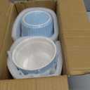 Ramekins 6oz Oven Safe, Creme Brulee Ramekin and Souffle Dishes, Porcelain Baking Bowls, Dipping Sauce Dish.Pudding Cups, Set of 6, Blue.