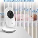 VTech VM819 Non-WiFi Video Baby Monitor with Camera - 2.8 Color Screen, 1000ft Range, 19Hr Battery, Night Vision, Temp Sensor, Lullabies - Secure Private Hack-Proof