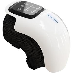 FORTHIQ Knee Massager, Electric Knee Massager with Heat, 9-Modes-Heat-and-Vibration Knee Massager for-Pain-Relief, Knee Heat Massager for Knees, USB Charging Portable Knee Massager with LED Screen