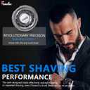 SH90 Compatible with Philips Norelco Series 9000(S9xxx) 8000(S8xxx) Electric Razor Shaver for Men, Shaver Head for Norelco 9000 Replacement Heads, Cuts 30% Closer in Less Strokes