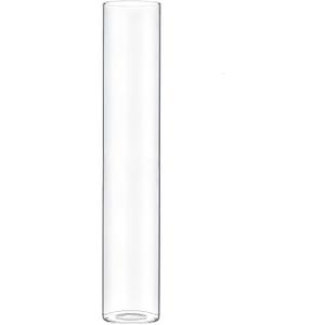 CYS EXCEL Clear Glass Cylinder Flower Vase (H:16" D:3") Hurricane Floating Candle Holder Table Wedding Centerpiece Home Decor (3" wide x 16" tall)