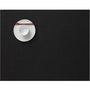 Chilewich Mini Basketweave Placemats in Dark Walnut - Set of 4 - Easy Care Woven Tabletop Textiles - Indoor/Outdoor - 19" x 14" Rectangle